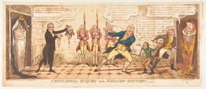 A Sepulchral Inquiry into English History, 1 juni 1813. av George Cruikshank