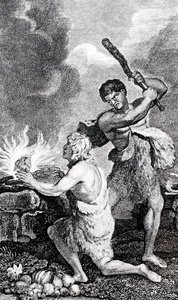 En prygel på ett brittiskt krigsskepp av George Cruikshank