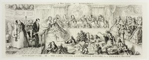 As It Ought to Be eller Damerna prövar en föraktlig skurk för "löftesbrott" från George Cruikshanks ståletsningar till The Comic Almanacks: 1835-1853 av George Cruikshank