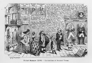 British Museum 2043, Curiosities of Ancient Times (gravyr) av George Cruikshank