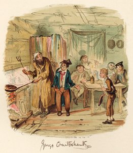 Charles Dickens bok av George Cruikshank