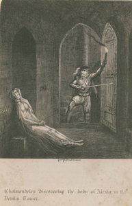 Cholmondeley upptäcker Alexias kropp av George Cruikshank