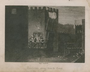 Courtenays flykt från tornet av George Cruikshank