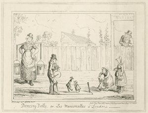 Dansdockor eller Les Marionettes a Londres av George Cruikshank
