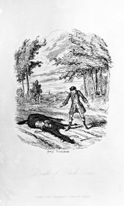 Death of Black Bess, illustration från 