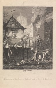 Dispersion av Jacobite Club och Cordwell Firebras död av George Cruikshank