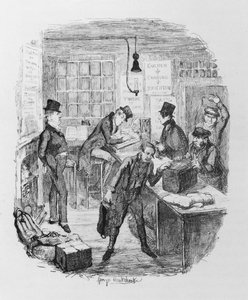 Tidiga tränare, ca 1836 (gravyr) av George Cruikshank