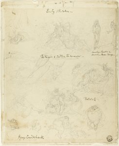 Tidiga skisser till Falstaff, Midsommarnattsdröm av George Cruikshank