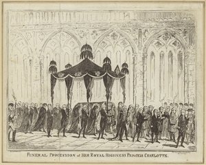 Hennes kungliga höghet prinsessan Charlottes begravningståg av George Cruikshank