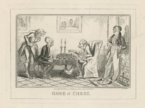 Schackspel av George Cruikshank