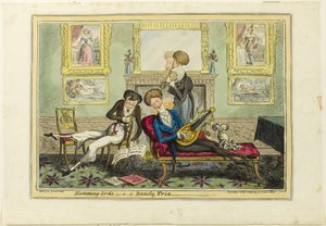Humming Birds, eller A Dandy Trio av George Cruikshank