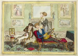 Humming Birds, eller En Dandy Trio av George Cruikshank
