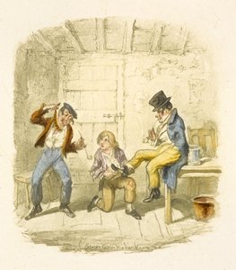 Illustration till "Oliver Twist" av George Cruikshank