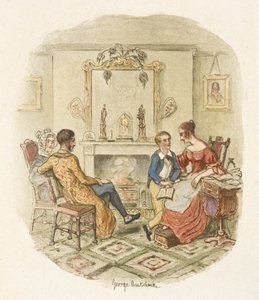 Illustration till "Oliver Twist" av George Cruikshank