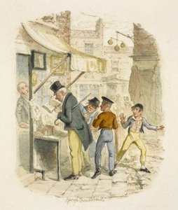 Illustration till "Oliver Twist" av George Cruikshank