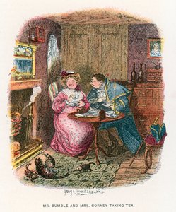 Illustration för Oliver Twist av George Cruikshank