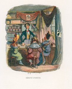Illustration för Sketches av Boz av George Cruikshank