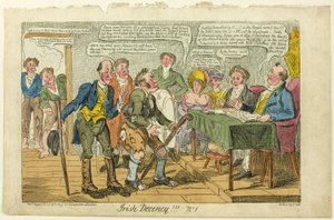 Irländsk anständighet! ! ! Nej. 1 av George Cruikshank