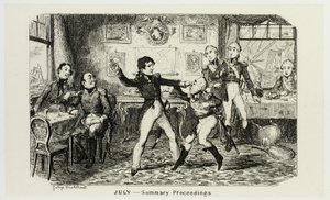 Juli - Sammanfattning av George Cruikshanks stålgravyrer till The Comic Almanacks: 1835-1853 av George Cruikshank
