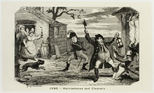 Juni - Märgben och klyvare från George Cruikshanks ståletsningar till The Comic Almanacks: 1835-1853 av George Cruikshank
