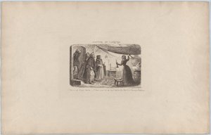 Söker boende, 1851., 1851. av George Cruikshank