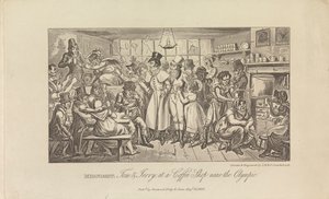 Midnatt, Tom & Jerry på ett kafé... av George Cruikshank