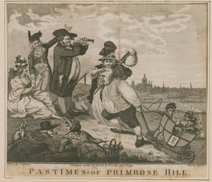 Tidfördriv av Primrose Hill av George Cruikshank