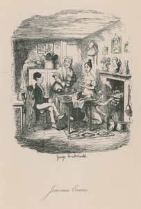 Scen i Londons liv: Jemima Evans av George Cruikshank