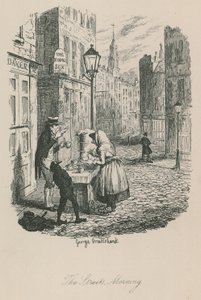 Scen i Londons liv: Gatorna - morgon av George Cruikshank