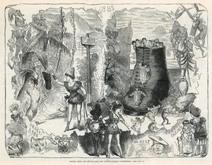 Scener från Drury Lane och Covent Garden Pantomimes