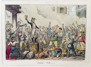 Scud Hill, publicerad av James Robins und Co., oktober 1825 (färgad etsning) av George Cruikshank