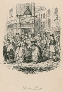 Seven Dials, London av George Cruikshank