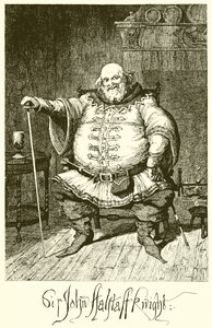 Sir John Falstaff av George Cruikshank