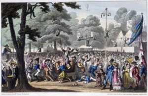 St Louis Fête: la canaille - i "" Life in Paris" av David Carey, London av George Cruikshank