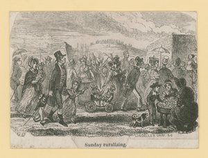 Söndag landsbygd av George Cruikshank