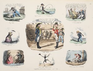 Tell Tale, pub. 1832 (handfärgad gravyr av George Cruikshank
