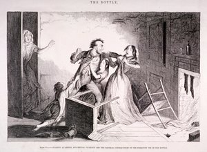 "Flaskan", 1847 av George Cruikshank