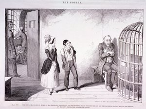 "Flaskan", 1847 av George Cruikshank