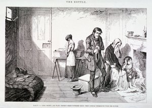 "Flaskan", 1847 av George Cruikshank