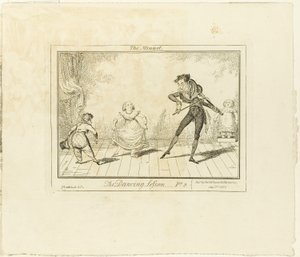 Danslektionen, del 2: Menuetten av George Cruikshank