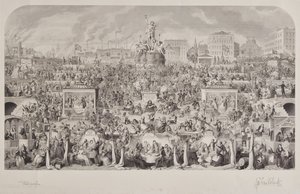 Samhällets dryckessed eller tillbedjan av Bacchus av George Cruikshank