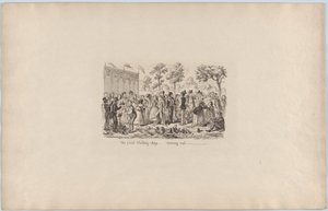 Den första Shilling-dagen kommer ut, 1851, 1851. av George Cruikshank