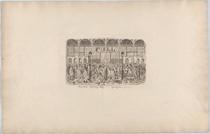 Den första shillingdagen som går in, 1851, 1851. av George Cruikshank