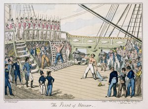 The Point of Honor, publicerad 1825 (färggravyr) av George Cruikshank