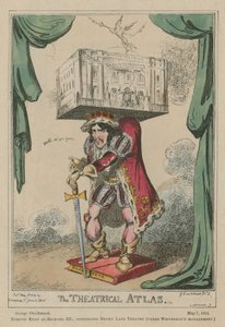 Theatrical Atlas: Edmund Kean som Richard III av George Cruikshank