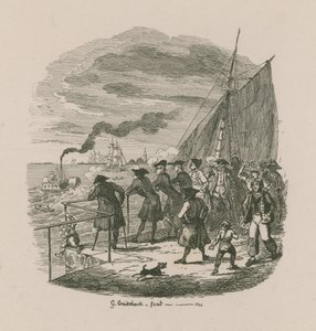 Strandpromenaden, Greenwich Hospital av George Cruikshank