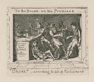 Att drickas i lokalen av George Cruikshank