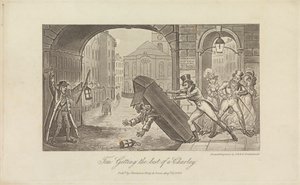 Tom Att få det bästa av en Charley av George Cruikshank