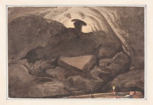 Scen i en grotta