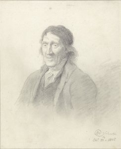 Porträtt av en man, 1805 (grafit med bläck på papper)